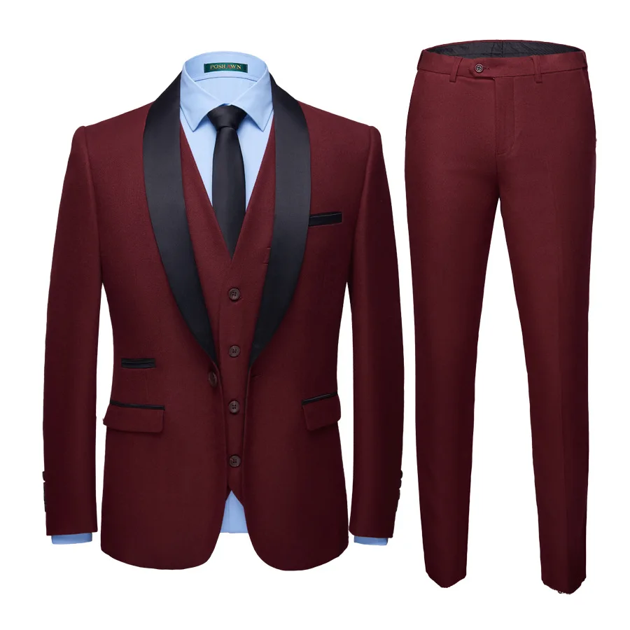 Мужской костюм в британском стиле; костюм из трех предметов; Traje De Boda Hombre(пиджак+ жилет+ брюки