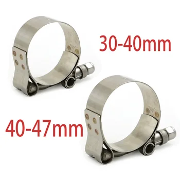 

1-1/2" 1-3/4" Inch T Bolt Clamp T Hose Pipe Clamp Stainless Steel T-Bolt Turbo Silcone Hose Clamp 35-47mm T Clamps Clip Hangers