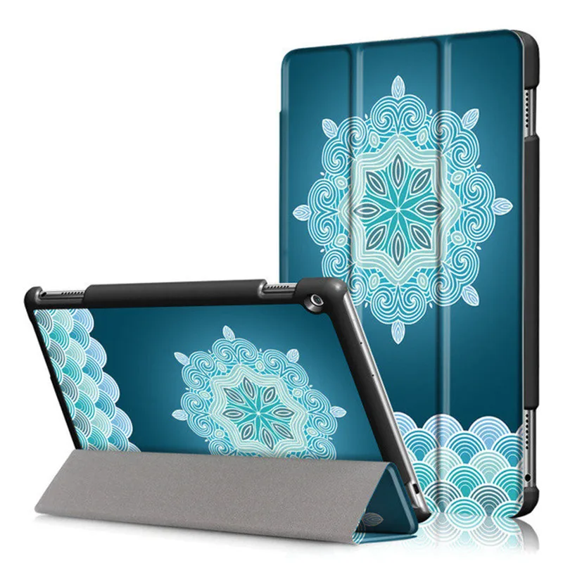 Чехол-подставка из искусственной кожи с рисунком для huawei MediaPad M3 Lite 10 BAH-W09 BAH-AL00 10,1 дюймов, защитный чехол для планшета+ пленка для экрана+ ручка