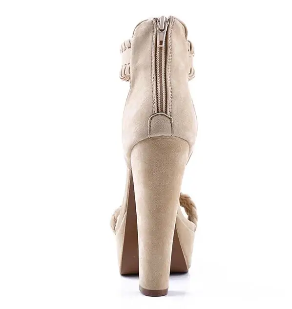 2018 New Sexy Women Pumps Fashion Sandals Summer Shoes High Heel 16cm Peep Toe Sandals Braided Foot Ring Ankle Strap Sandals