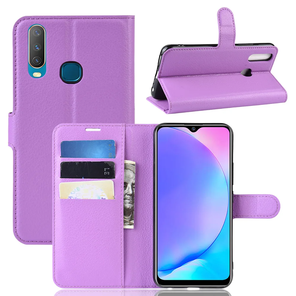 Чехол книжка для Vivo Y17 Y3 кожаный чехол Y 17 3|Чехлы-портмоне| |