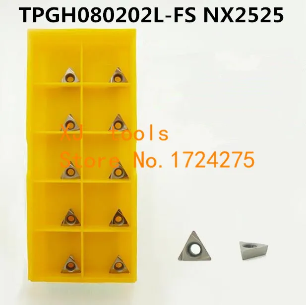 10pcs TPGH080202L FS NX2525/TPGH080204L FS NX2525 ceramic inserts