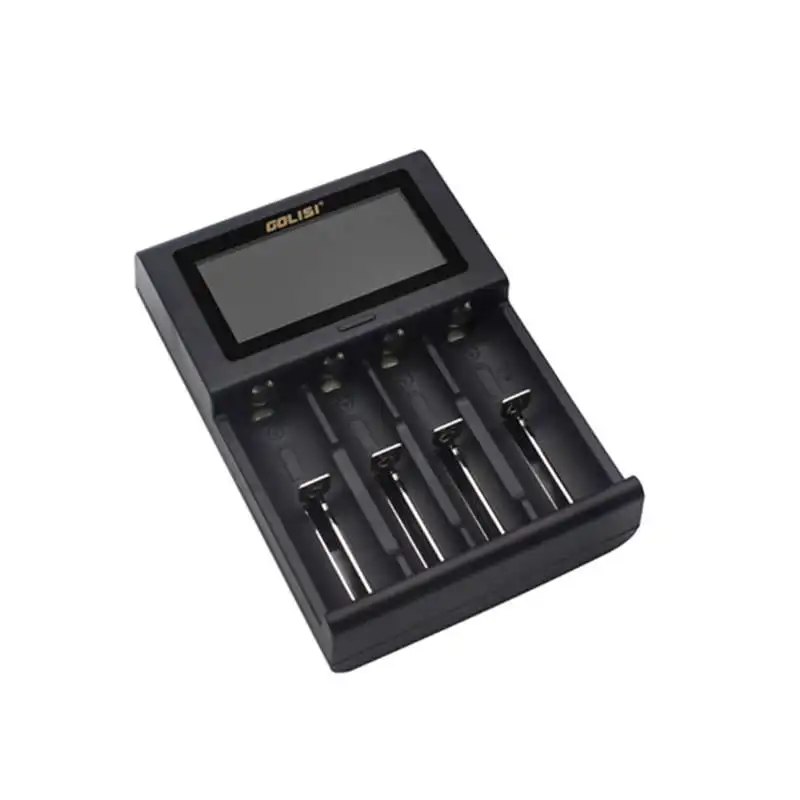 Carregador de Bateria Rápido para Li-ion Golisi Carregador Inteligente 18650 26650 20700 aa Aaa Recarregável i4 Lcd - Image 2