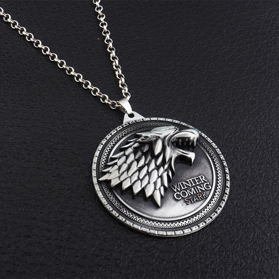 Hot Game of Thrones Necklace House Stark Winter Is Coming Metal Family  Crest Pendant Jewelry for Boyfriend Son Birthday Gift|game of thrones  necklace|game of thronesgame of - AliExpress