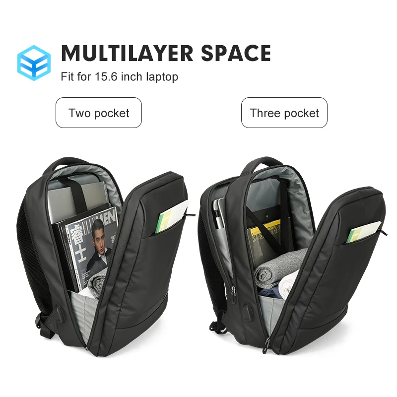 Mark Ryden мужской рюкзак с защитой от воровства USB 15,6 дюймов, сумки для ноутбука для мужчин, многослойная школьная сумка, Мужская Дорожная сумка Mochila