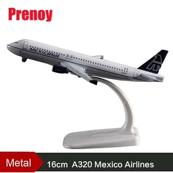 

16cm A320 Mexico Airplane Model Aeronautical Mexicana Airbus Airway Metal Aircraft Model Creative Gift Airplane Model Collection