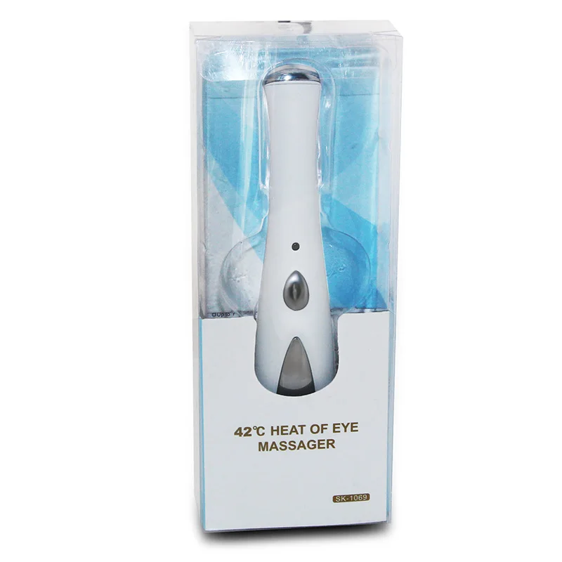 Electric Heat Eyes Massage machine Facial Micro Vibration Eye Magic Stick mini Pen Anti Wrinkle