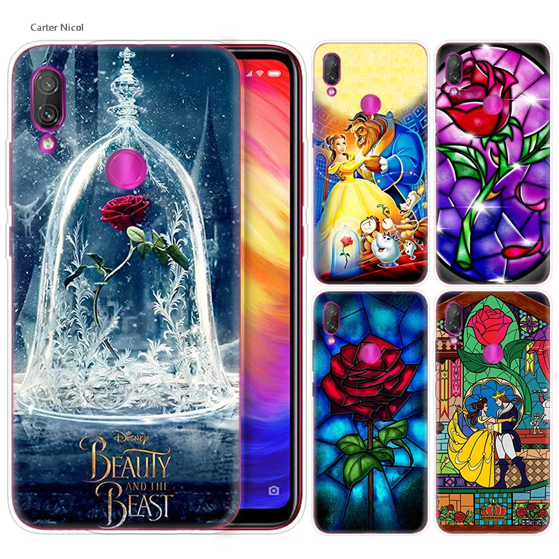 

Silicone Case for Xiaomi Redmi Note 7 6 5 Plus Mi A2 8 Lite Pro Prime Play Phone Cases Cover Beauty And The Beast anime love