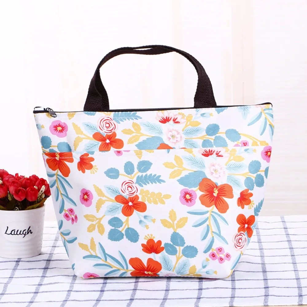 

Waterproof Nylon Practical Small Portable Ice Bags Color Thermos Lunch box Picnic Packet Box Food Thermal Bag bolsa termica HW