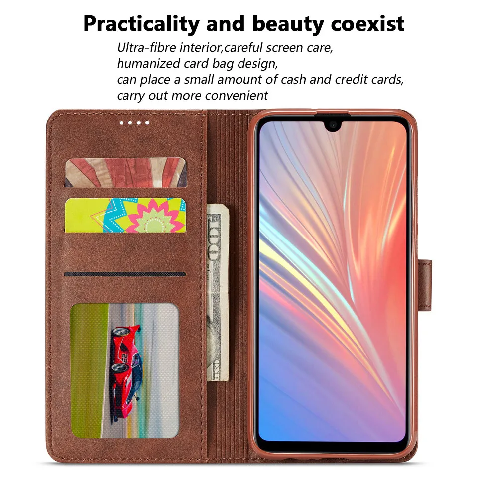 Кожаный флип чехол для Xiaomi Redmi 7 кошелек телефона 7A книжка|Бамперы| |