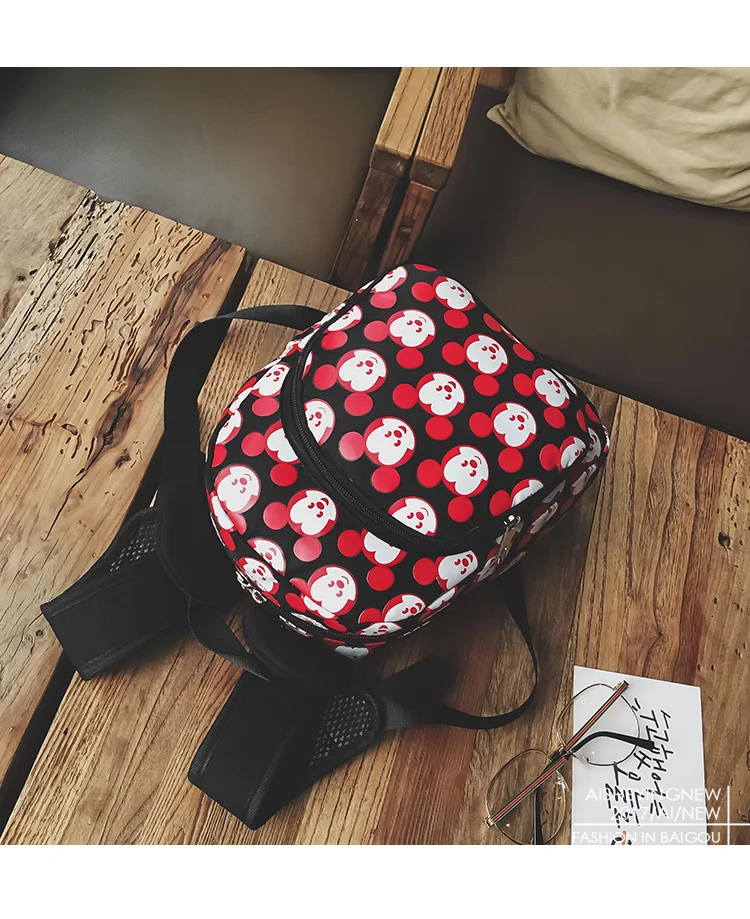 Рюкзаки Микки женская сумка качество Оксфорд женские Mochila Микки уши сумки для подростков Gir рюкзак