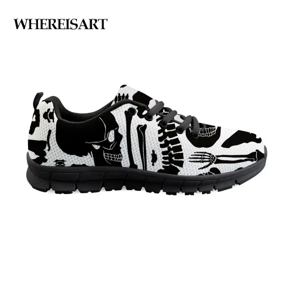 skull tennis shoes