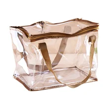 Таможенная очистка ПВХ на молнии Бакалея Мужская тотализаторов Сумки с золотой молнией доступны для персонализированной