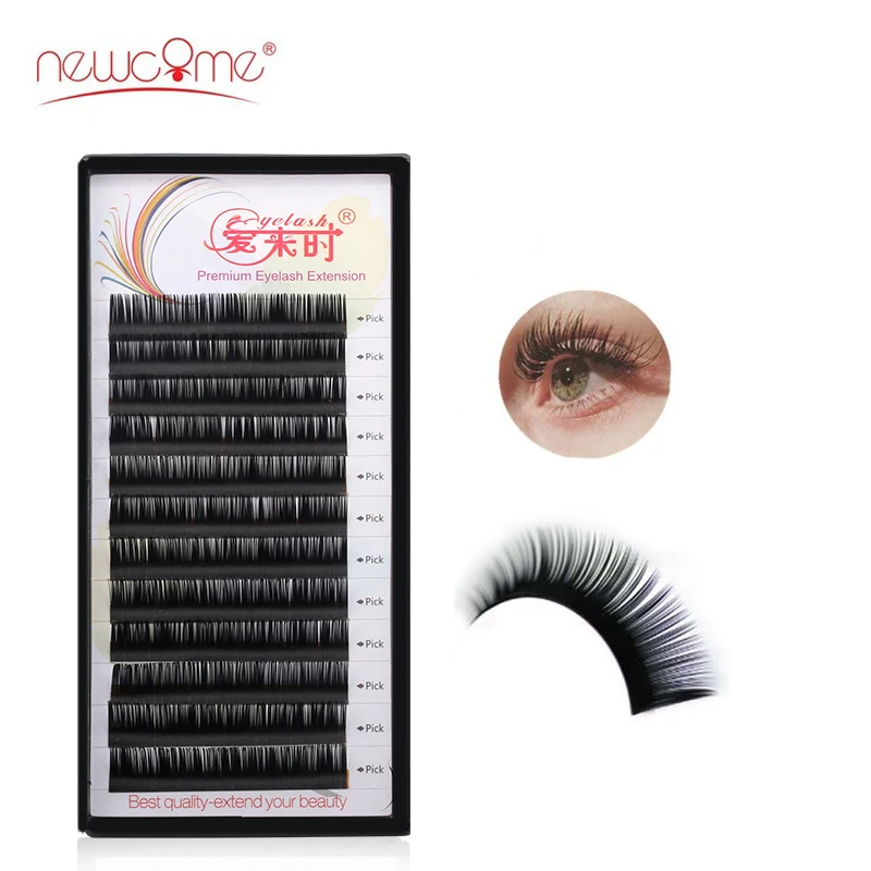 

3D Individual Eyelash Extension Natural eyelashes Soft Silk Lash Hand Made Korean False Eye Lashes fake Thick eyelashes
