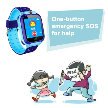 

S9 Children's Smart Phone LBS Positioning Watch Student Waterproof Smart Watch Dial Voice Chat for Children SOS Call Anti Lost