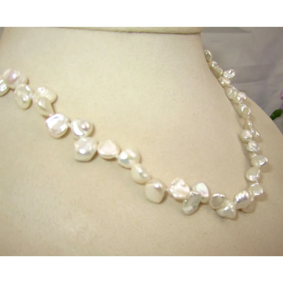 

Free Shipping Chokers Necklaces Freshwater Pearl Necklaces Irregular Shape 6-7MM