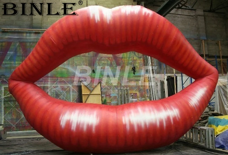 Customized 5mW stage decoration giant advertising inflatable mouth sexy