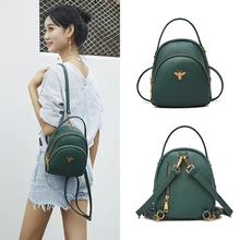 Mini Small Backpacks For Teenage Girls Women Backpack Ladies Shoulder Bags Cute PU Leather Small Women Backpack Bee sac a dos