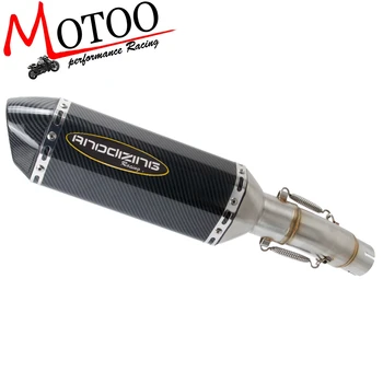 

Motorcycle Slip on Exhaust system With Muffler Fit For Kawasaki ninja 400 ninja400 Z400 2018 2019 middle pipe with exhaust