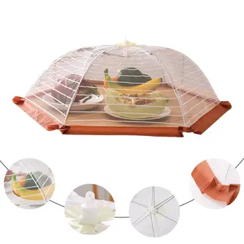 

3PCS Kitchen Food Cover Anti-flies Table Cover Bud Silk Screen Folding Camping Dish Cover Mesh Food For Tents For Picnic