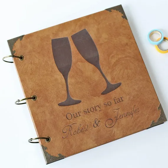 wedding guest book photo album.-5
