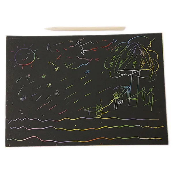 18x25 см соскабливание бумага для рисования обучение и образование игрушки Защита окружающей среды творческие подарки 10 шт./лот