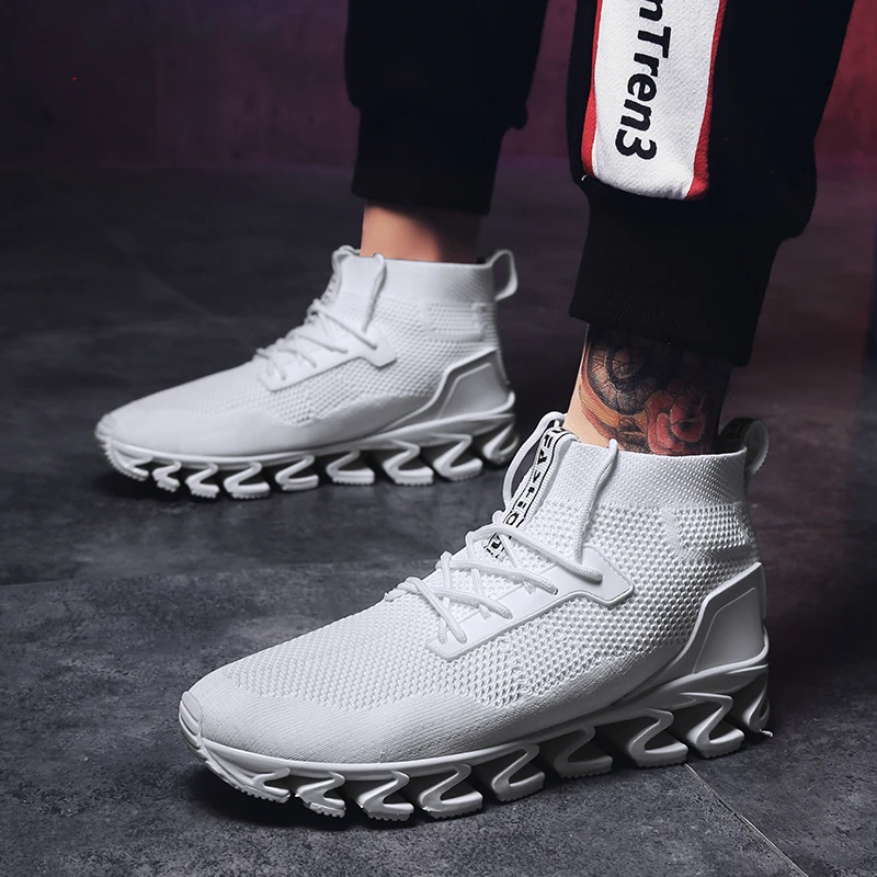 

Tleni Big Size 39-44 Men Sneakers Blade Shoes Breathable Men Walking Mesh Trainers Male Shoes High Quality runing shoes ZL-23