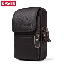 KAVIS,,, коровья кожа, натуральная кожа, сумки на пояс, шлевки, набедренная сумка, чехол для мобильного телефона, держатель, мужской, высокое качество, маленький