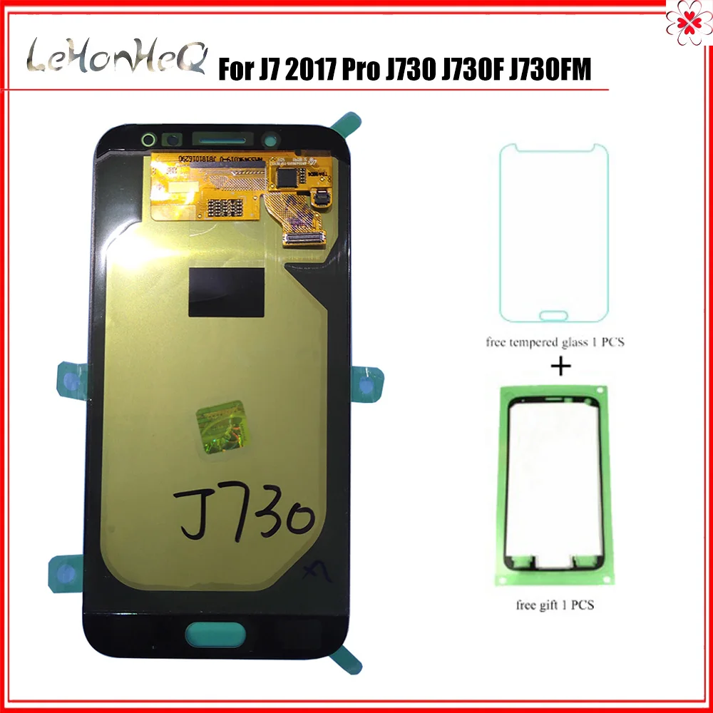 

Super Amoled For Samsung Galaxy J7 Pro 2017 J730 J730F J730FM LCD Display Touch screen Digitizer Assembly For samsung J730 LCD