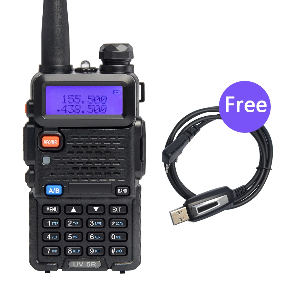 BAOFENG UV 5R рация VHF UHF Двухдиапазонный портативный Радиоприемник uv5r радио