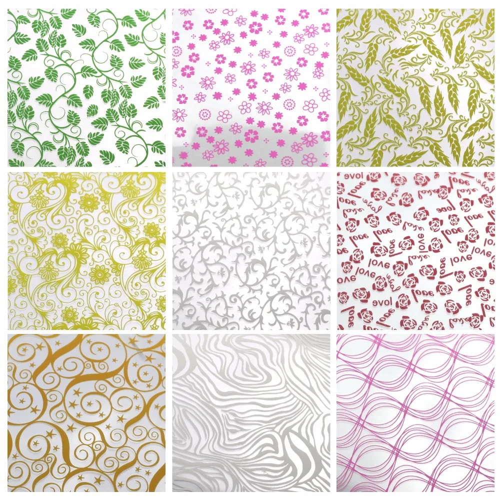 

50pcs/set Mix Colorful Design Chocolate Transfer Sheet printed for chocolate decoration Tools
