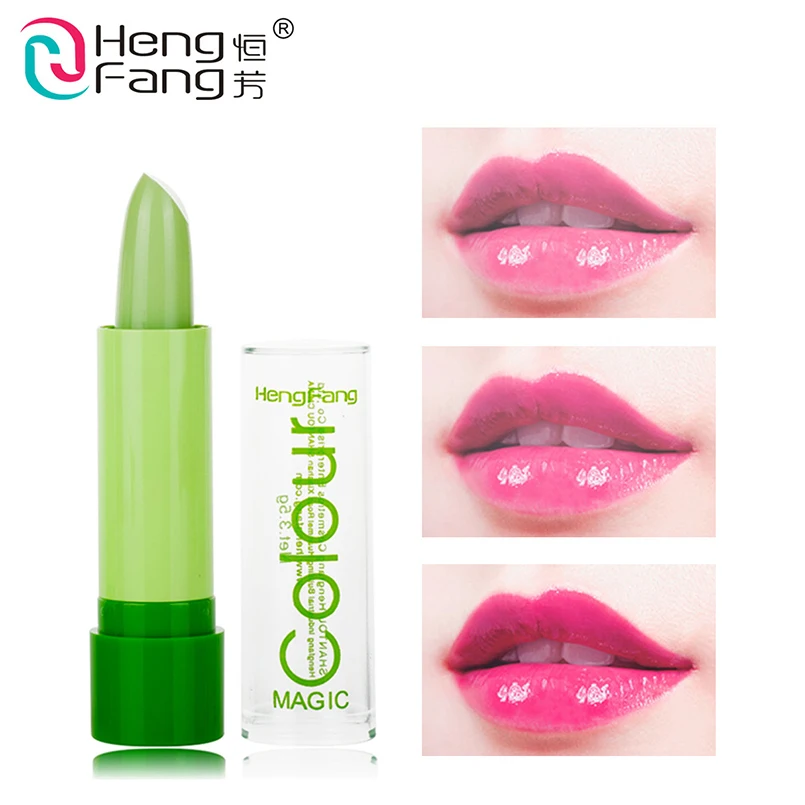 

Brand HengFang Moisturizing Lip Balm Magic Temperature Change Color Lipstick Lip Tint Cosmetic Nutritious Lip Balm Beauty Makeup