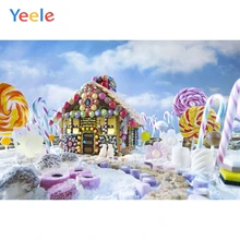 Yeele Vinyl Christmas Backdrop Candy Snow Children Birthday Party Photography Customized Photographic Background Photo Studio sjoloon christmas photography backdrops christmas tree photographic background snow photo backdrop fond photo studio vinyl props