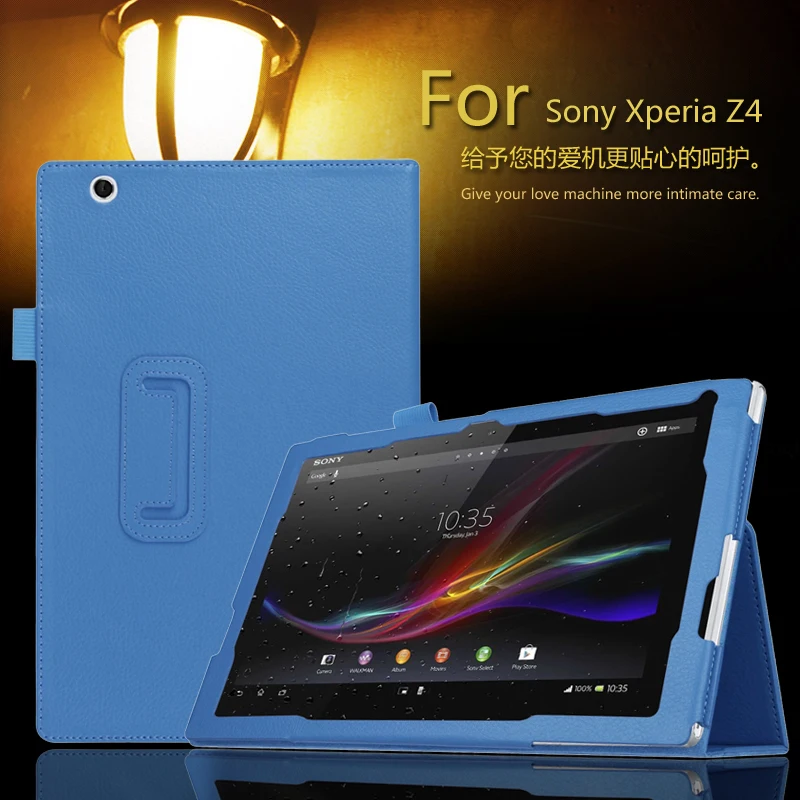 Чехол для Sony Xperia Tablet Z4 10 1 '' GARUNK Solid Filp Litchi кожаный защитный чехол Аксессуары