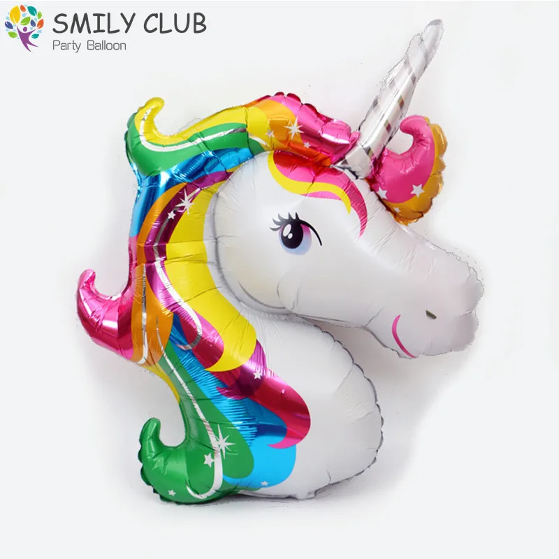 

Large Cartoon Rainbow Polaroid Horse Aluminum Foil Balloon Unicorn Birthday Balloon Wholesale