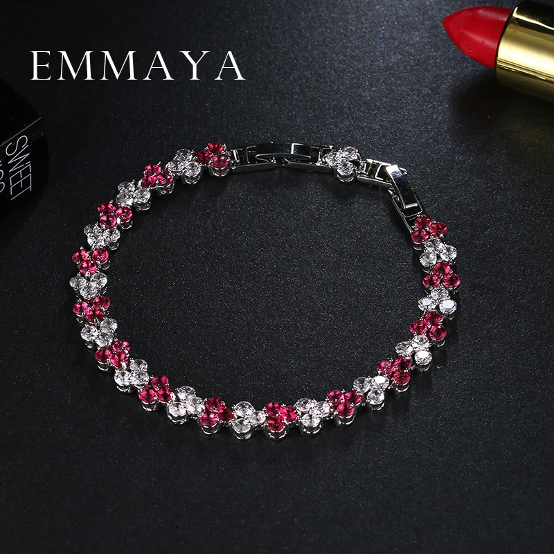 Модные новые брендовые ювелирные изделия Emmaya с кристаллами блестящие красные