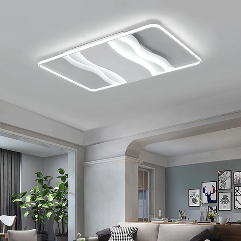 

Wooights Modern Ceiling Lights for living room bedroom lustres de sala home Dec Square Ceiling Lamp Fixtures lamparas de techo