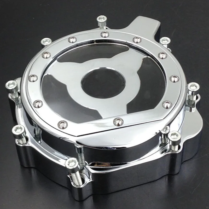 Chrome Motorcycle Engine Stator Cover Crankcase For Suzuki GSXR1000 03
