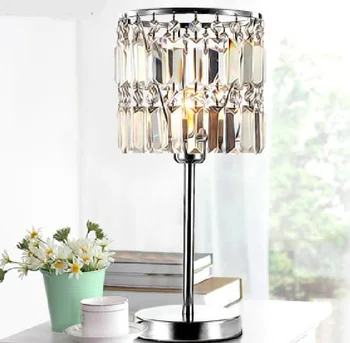 

New Modern Fashion Crystal Table Lamp Desk Decorate Light For Study Dinning Room lighting table lights SJ139