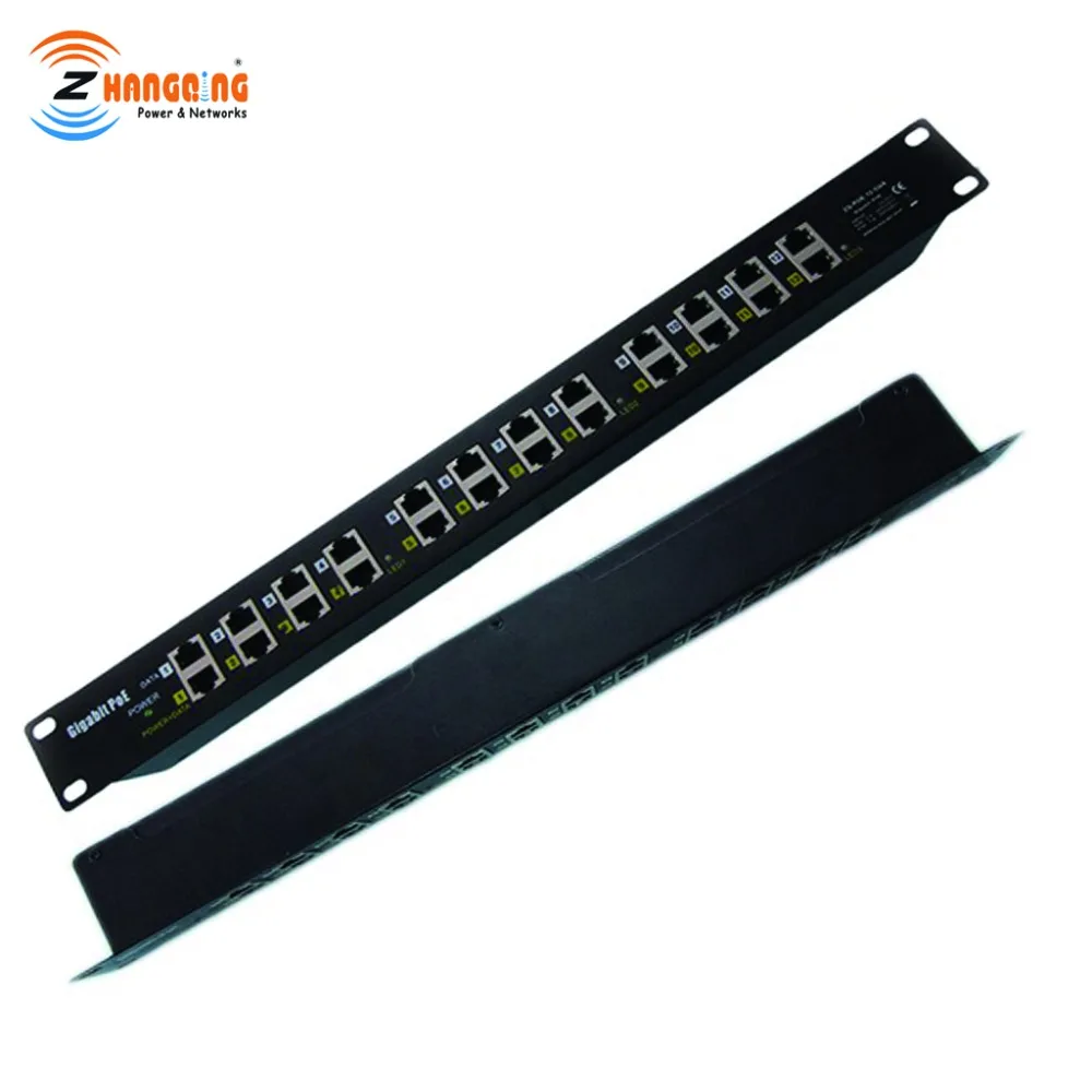 

Gigabit POE Injector 12 Port Multiport Rack Mount POE Patch Panel 100/1000Mbps, for VOIP phones, IP Cameras, WiFi Access Point