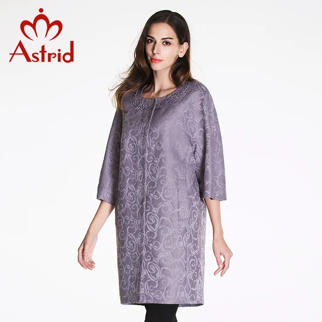 Astrid 2016 New Summer Women High Quality Fashion Trench Coat Plus Size Three Quarter Sleeve AS-2185 Clearance sale