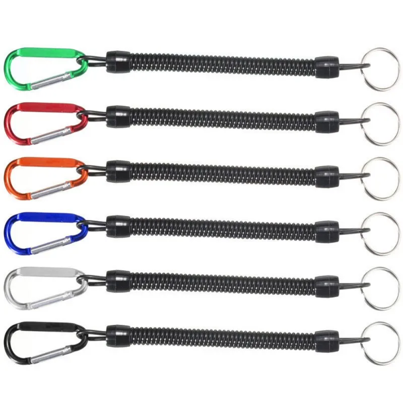 

1 pcs Tactical Convenient Fishing Tools Spring Elastic Fishing Lanyards Boating Kayak Camping Secure Pliers Fish Lip Grips Tools