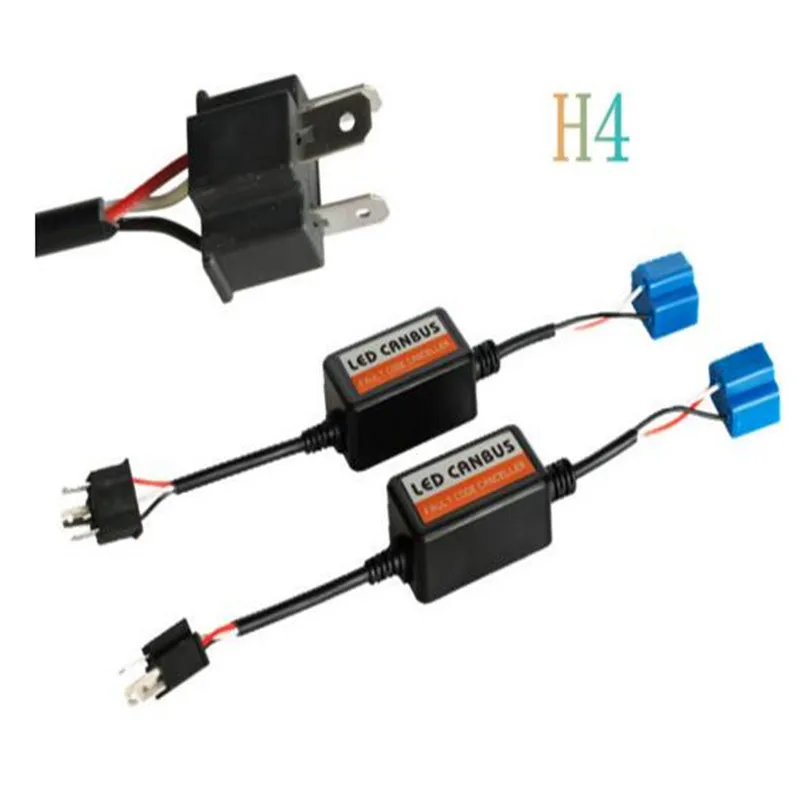 

2Pcs H4 H7 LED Headlight Kit Computer Warning Canceller Load Resistors&Anti Flicker Device All Sizes Available(H7 9005 9006)