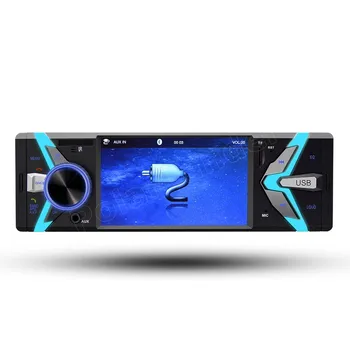 

2 video output 12V Bluetooth Hand-Free 4 inch Auto car radio USB TF FM MP4 MP5 FM Player high quality 1 Din
