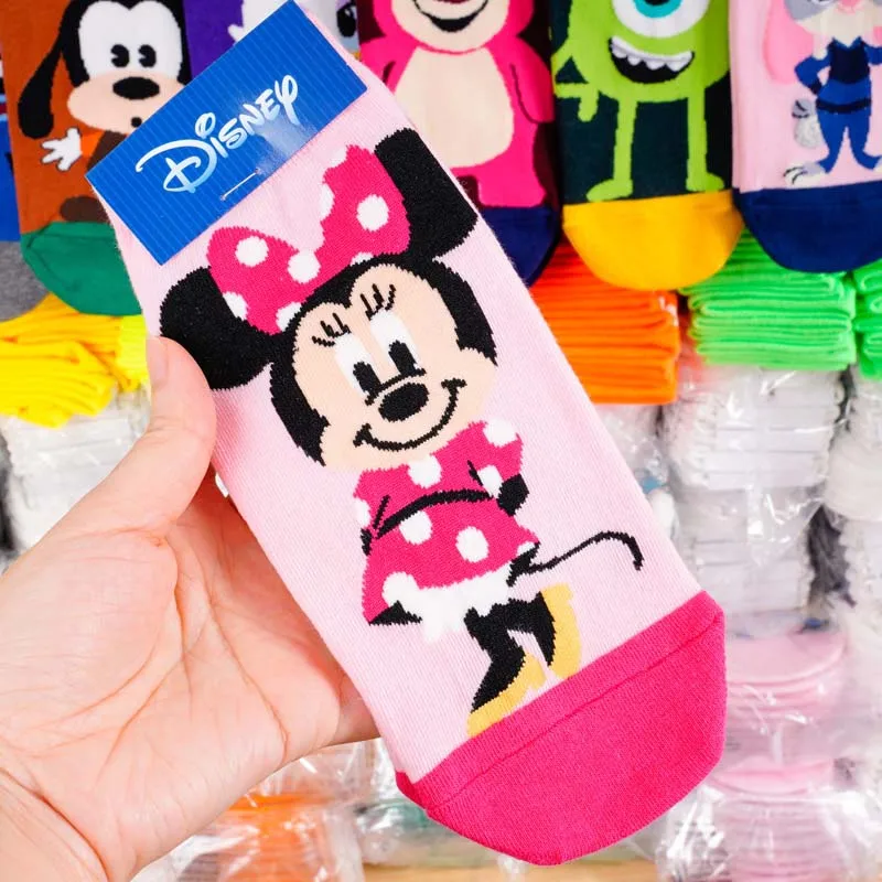 Disney cute Mickey cartoon cotton socks new design boat socks casual soft socks