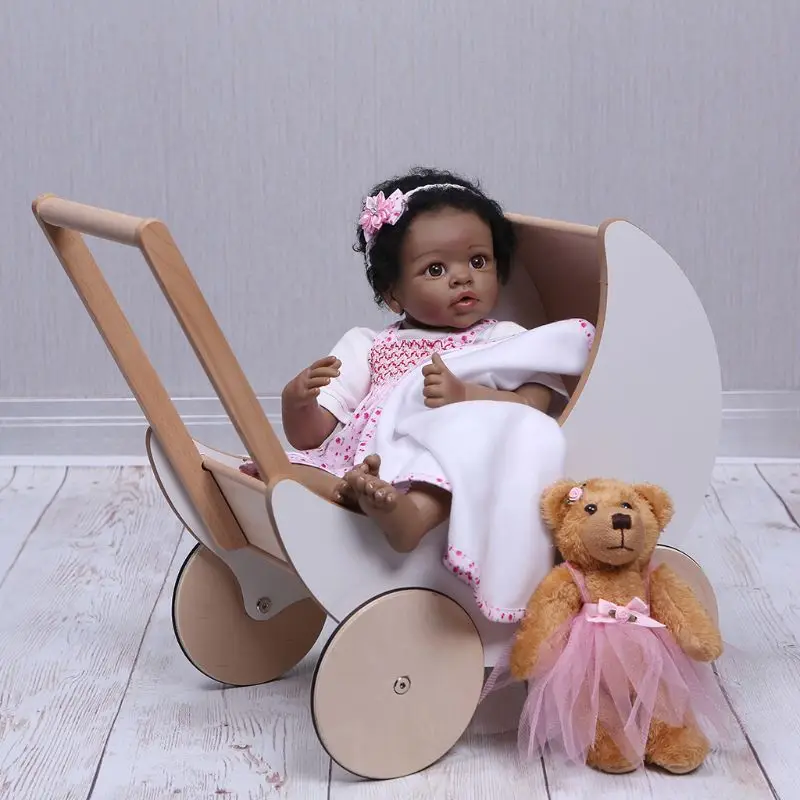 

55cm Reborn Doll Realistic Silicone Vinyl Newborn Baby Toy Girl Princess Clothes Pacifier Lifelike Handmade Gifts