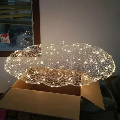 Norbic творческий ресторан облако glowworn светодиодный Кулон Современный осветительный прибор дома деко столовая Утюг Рыба подвеска с сеточкой лампа