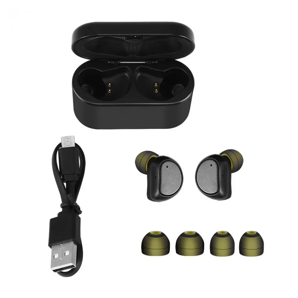 

Mini Bluetooth TWS True Wireless In-Ear Earbuds HiFi Stereo Subwoofer Earphones