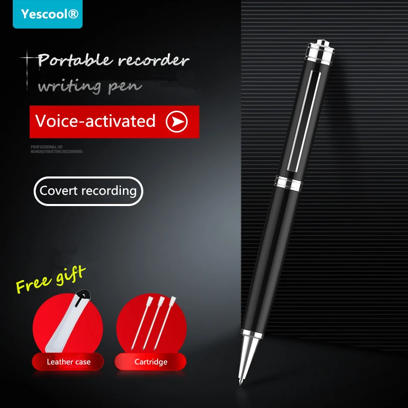 Yescool A9+ 8GB Dictaphone Professional Digital Voice Recorder writing pen tascam Denoise long distance covert Meeting registrar