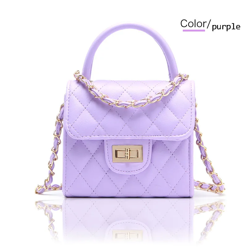 WISECOL Новая Милая Мини сумка-мессенджер детская модная сумка PU водонепроницаемая женская детская мода аксессуары - Цвет: purple